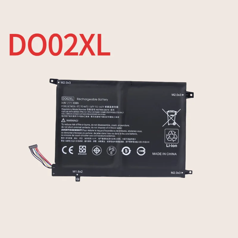 

DO02XL Battery For HP Pavilion TPN-I122 210 G1 HSTNN-LB6Y HSTNN-DB7E TPN-I12110-N100 10-N121TU X2 10 810749-2C1