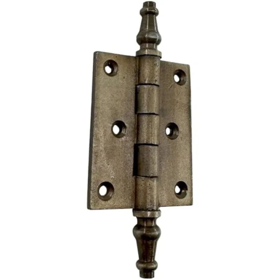 

Decorative Plain Antique Door Hinge, 5.5 inches, Heavy Cast Iron Bronze, Vintage Style Ornamental Hardware - HG110 8