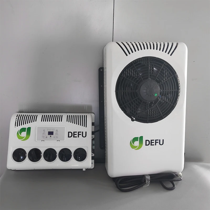 سبليت شاحنة التيار المتناوب وحدة تكييف الهواء عدة الملحقات Rv 12v مكيف الهواء لشاحنة سيارة تخييم