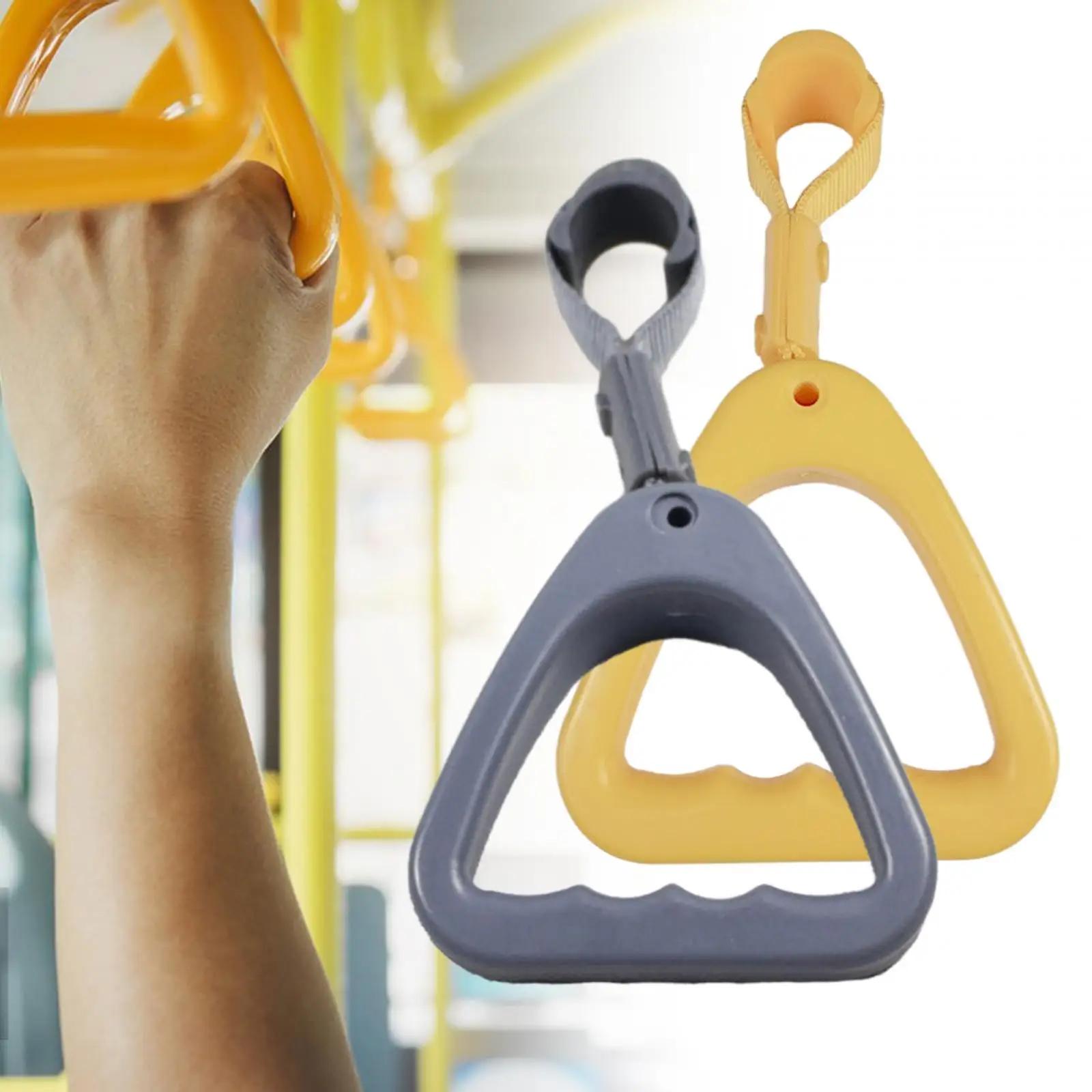 Bus Handle Car Subway Hang Ring Hand Strap Triangle Handle Accessories Replacement Parts Professional Convenient Assemble Sturdy