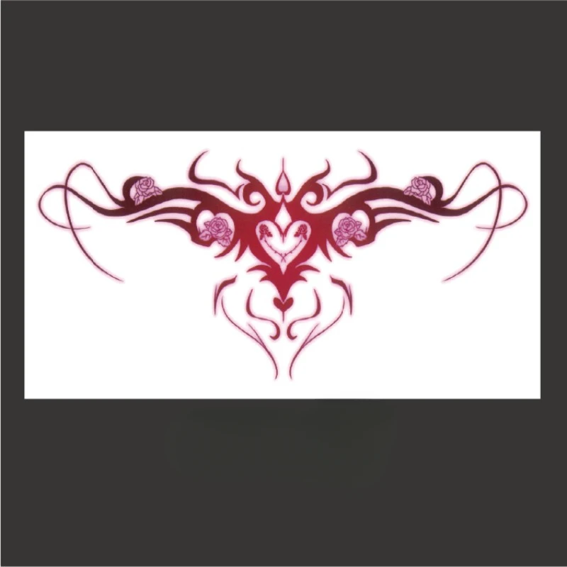 

Sexy Succubus Temporary Tattoo Art Lasting Fake Tattoo for Woman Thigh Pink Heart Sticker Waterproof Tatto Tatuajes Temporales