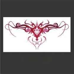 Sexy Succubus Temporary Tattoo Art Lasting Fake Tattoo for Woman Thigh Pink Heart Sticker Waterproof Tatto Tatuajes Temporales