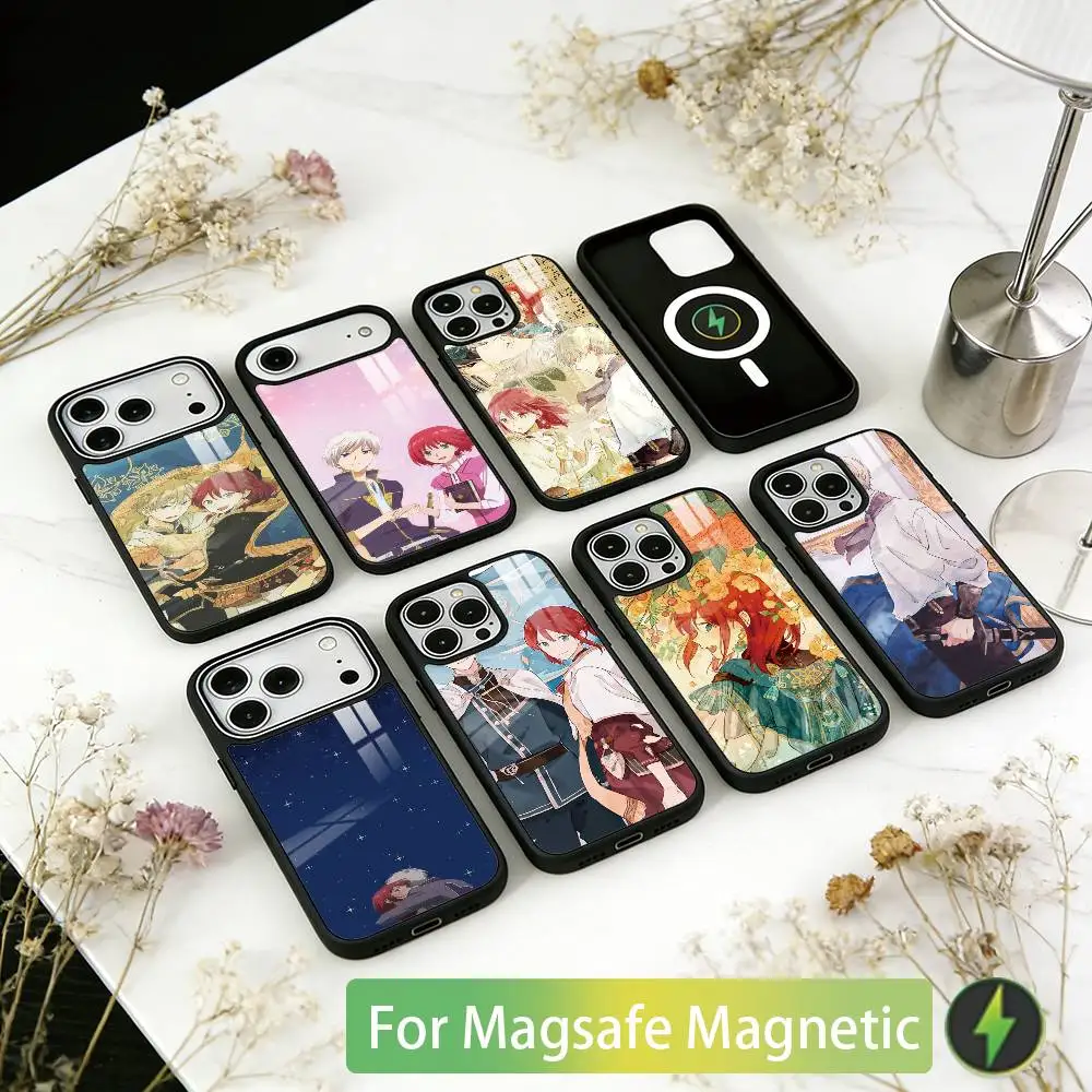 

Snow White with the Red Hair Phone Case For iPhone17,16,15,14,13,12,11 Plus,Pro Magnetic with Magsafe Wireless Charging