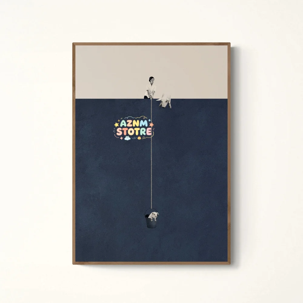 Vintage Abstract Creative Poster Curiosity Funny Whimsy Canvas Prints Premium Collage Wall Art Dorm Living Room Home Decorati