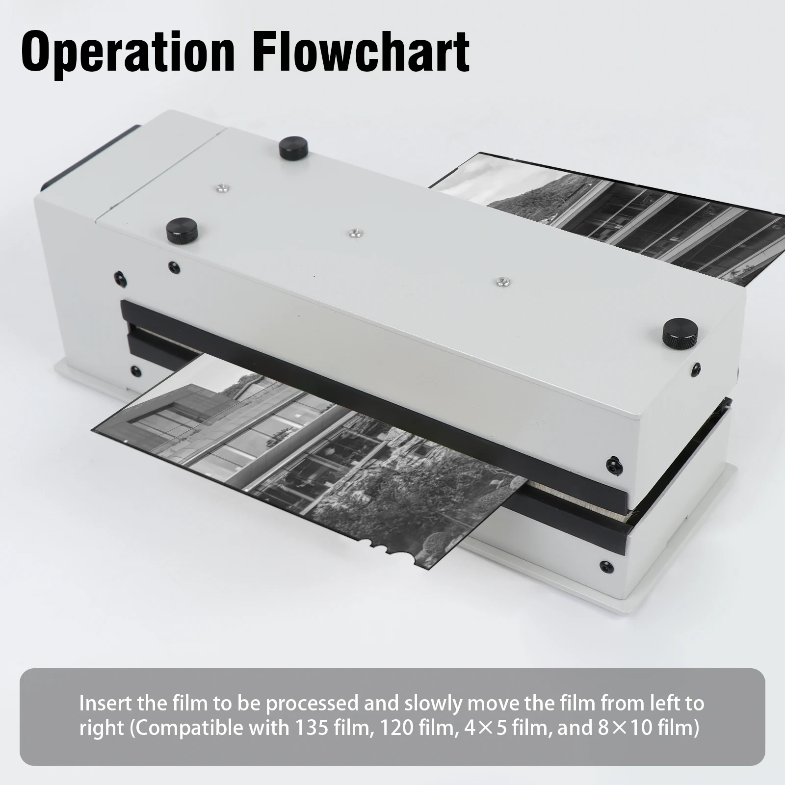 

New eTone Large Professional Film Anti-Static Electric Dust Remover Darkroom Developing Cleaner for 135/120/4x5/8x10 Film Format