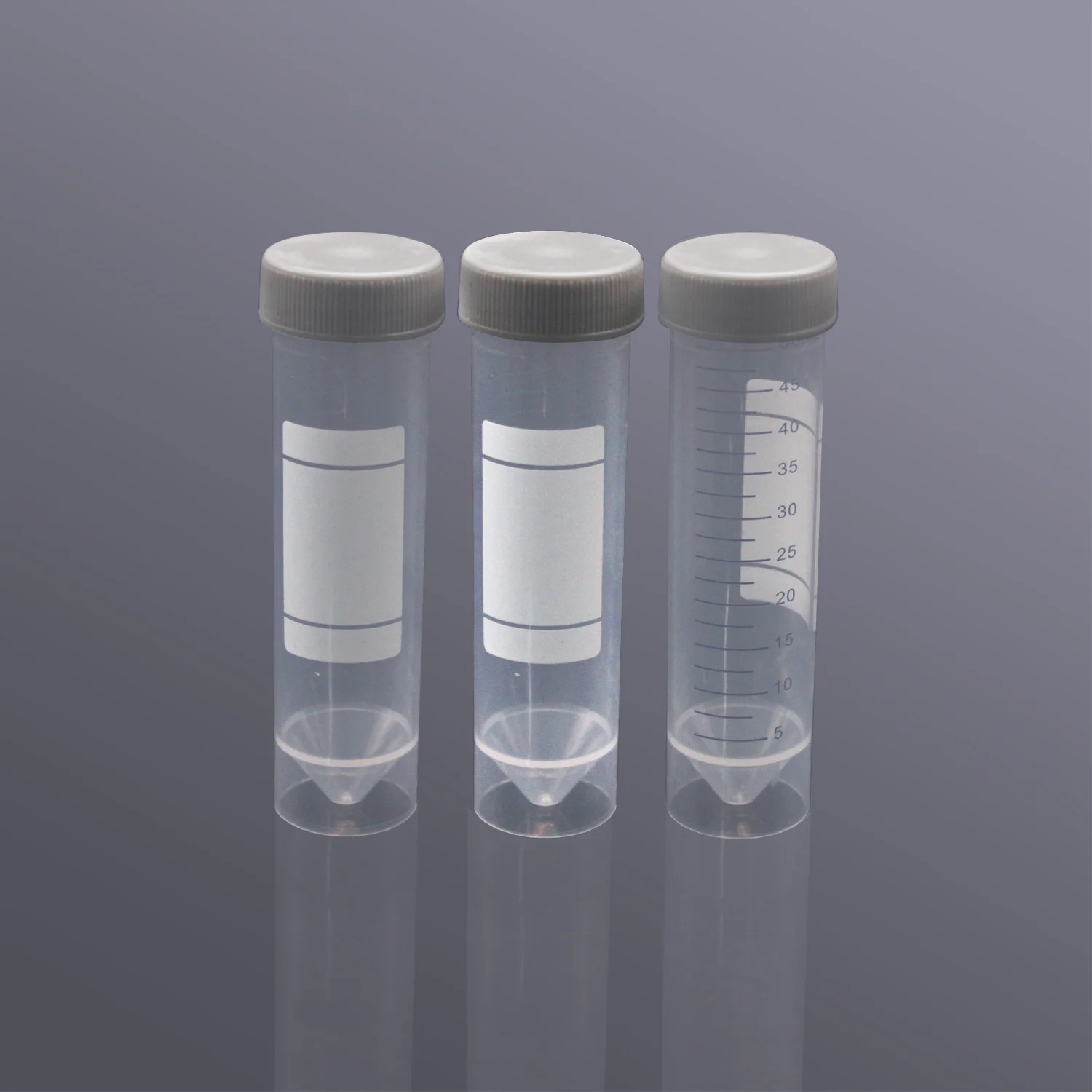 25pcs Biosharp StandableScrew Top Centrifuge Tube Sterile Gray Cap with Laboratory Life Science Test Tube