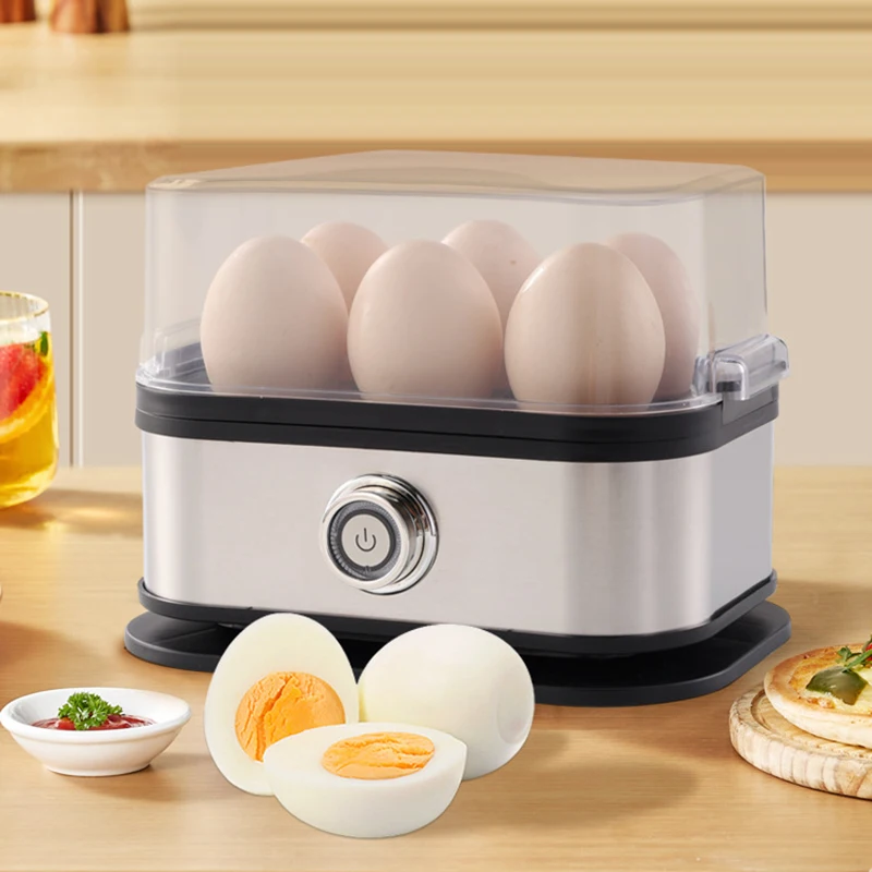 غلاية بيض 110 فولت/220 فولت 200 وات باخرة أوتوماتيكية طباخ البيض سعة 6 بيض باخرة كهربائية أجهزة مطبخ متعددة الوظائف ﻿