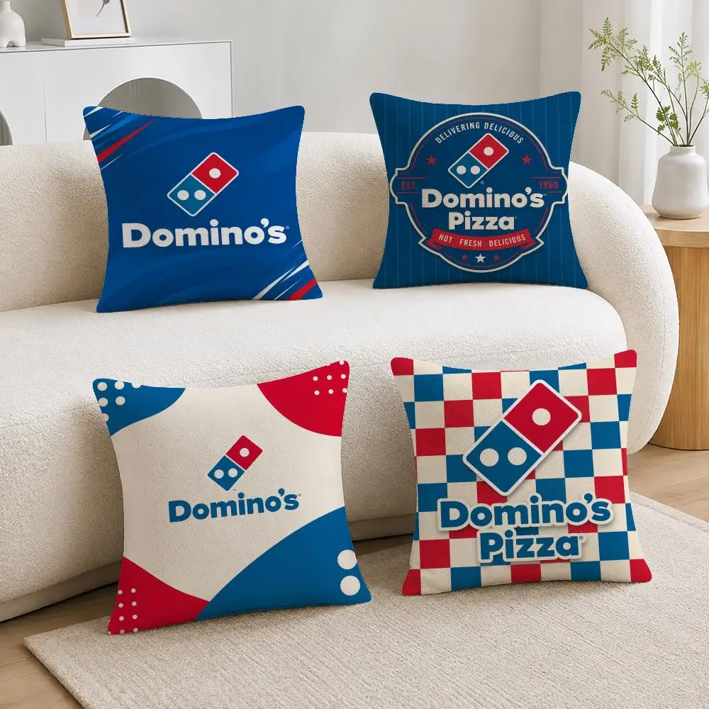 Brand Domino's Pizza Cushion Cover Soft Plush Cushion Covers Fluffy Throw Pillow Cases for Sofa Bedroom Home Decor