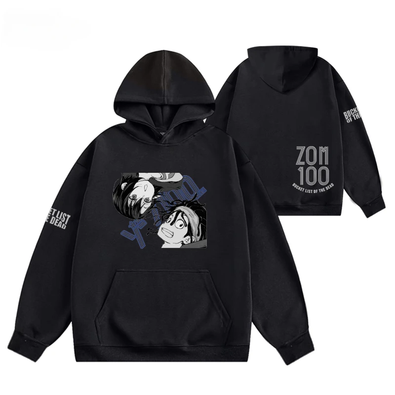 Anime Zom 100 Bucket List of The Dead Akira Tendou Shizuka Mikazuki Oversized Women/Men Hoodie Sweatshirt Casual Tracksuit