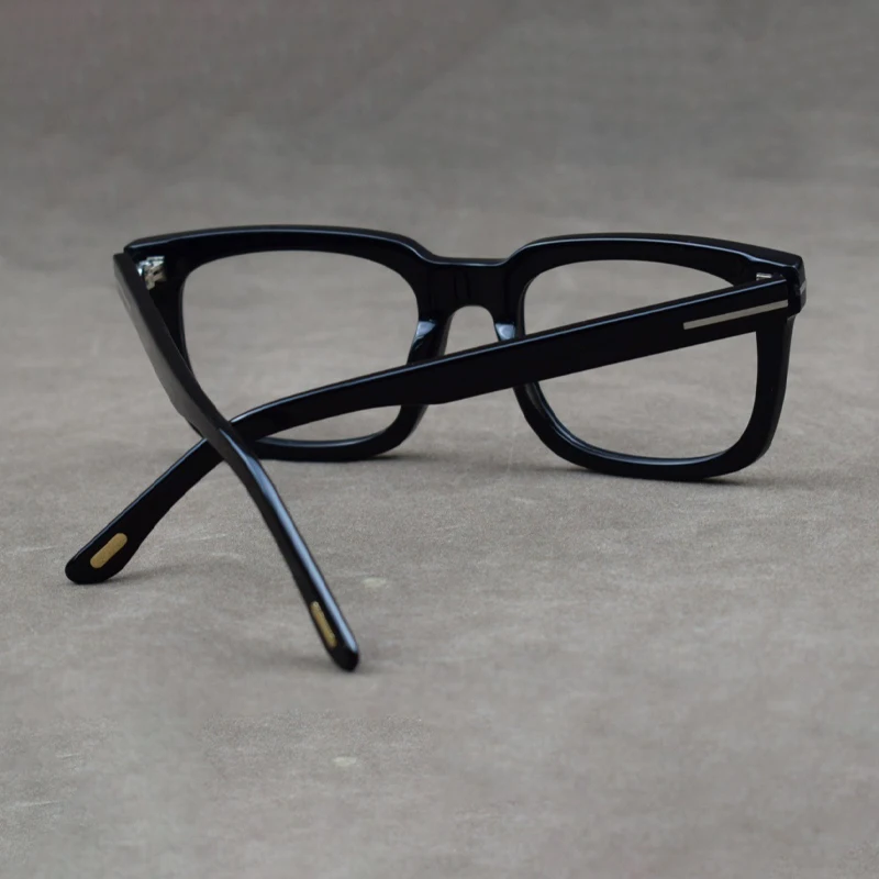 Luxury Brand Glasse Fashion Trend Vintage Eyeglasses Frames Solid Acetate Square Design Unisex High Quality Men Women  Eyewear - Image 2