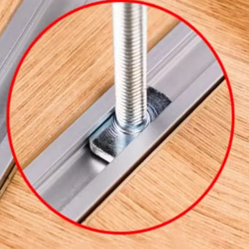 10pcs Miter T-track Jig Screw Fixture M8x100mm Handle T-slot Slider For Table Saw Type 19 Chute Rail DIY Woodworking Bench Tools view 5