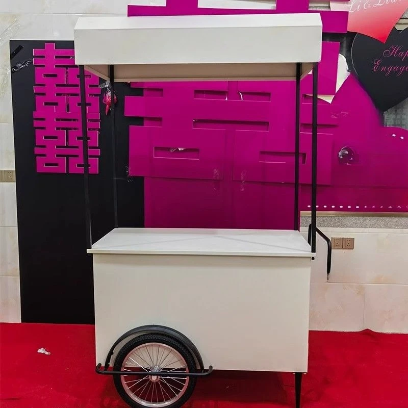 

Shopping mall activities promotion iron mobile art display stall opening activity coffee gift