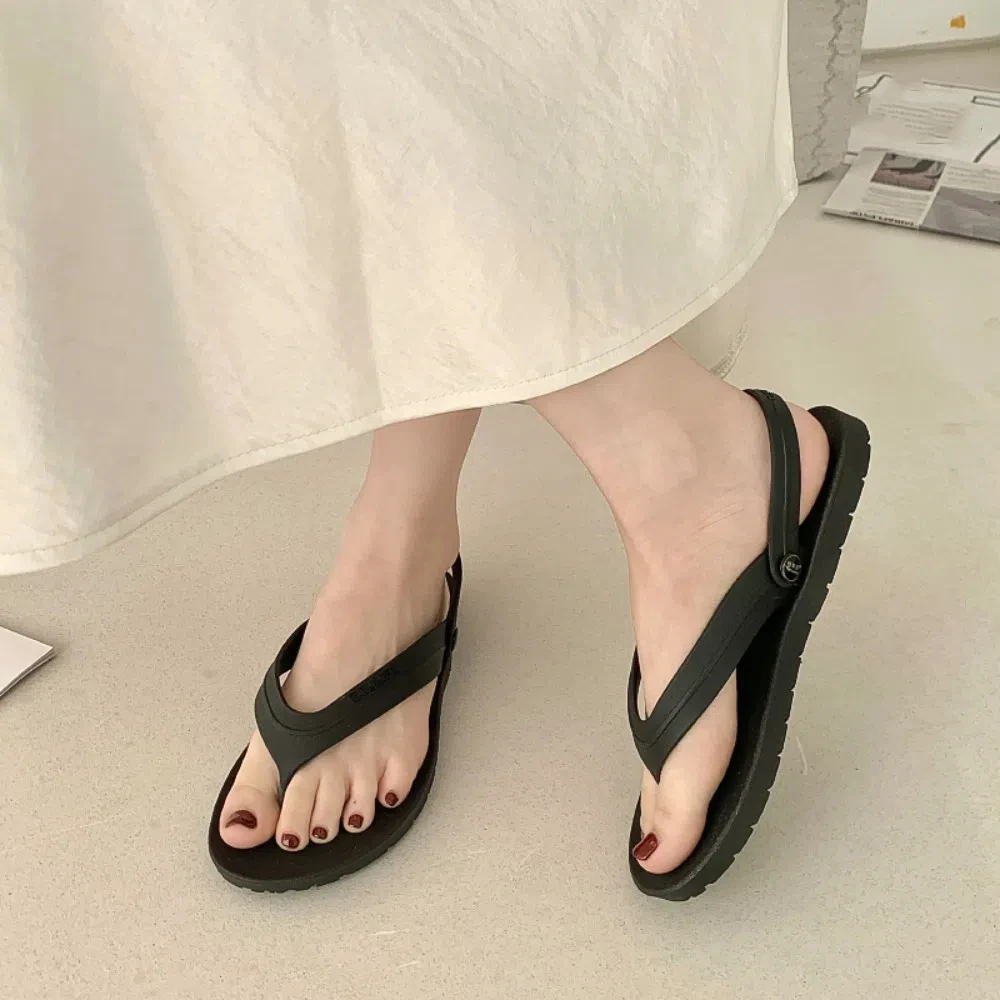 Soft Anti SLIP รองเท้าแตะสไลด์ PVC Beachwear ข้อเท้าหัวเข็มขัดรองเท้าแตะรองเท้าป้องกันกลิ่นรองเท้าแตะผู้หญิงผู้ชายผู้หญิงผู้ชาย