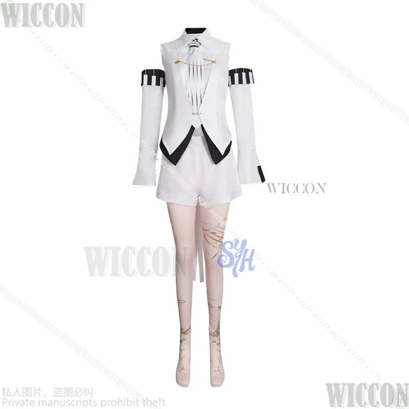 PJSK YOISAKI KANADE Wl2 Cosplay Game Project Sekai Anime White Mini Short Idol Stage Uniform Wigs Halloween Comic Con Roleplay