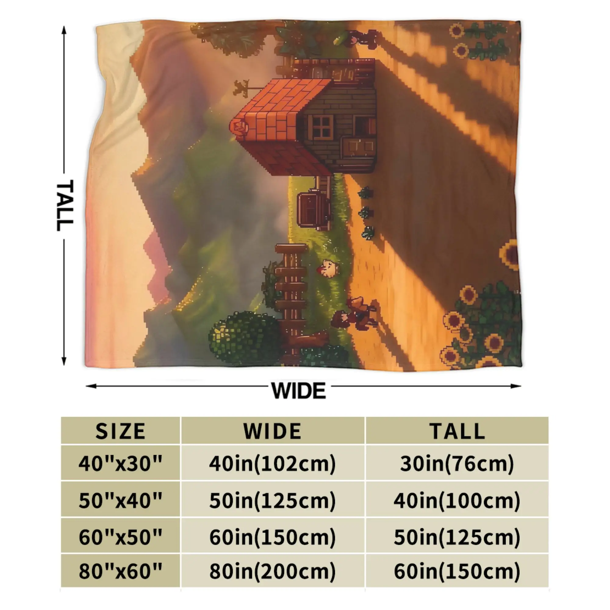 Stardew Valley Animals Chicken Blanket Quality Soft Warm  Throw Blanket Winter Picnic Outdoor Fashion Bedspread