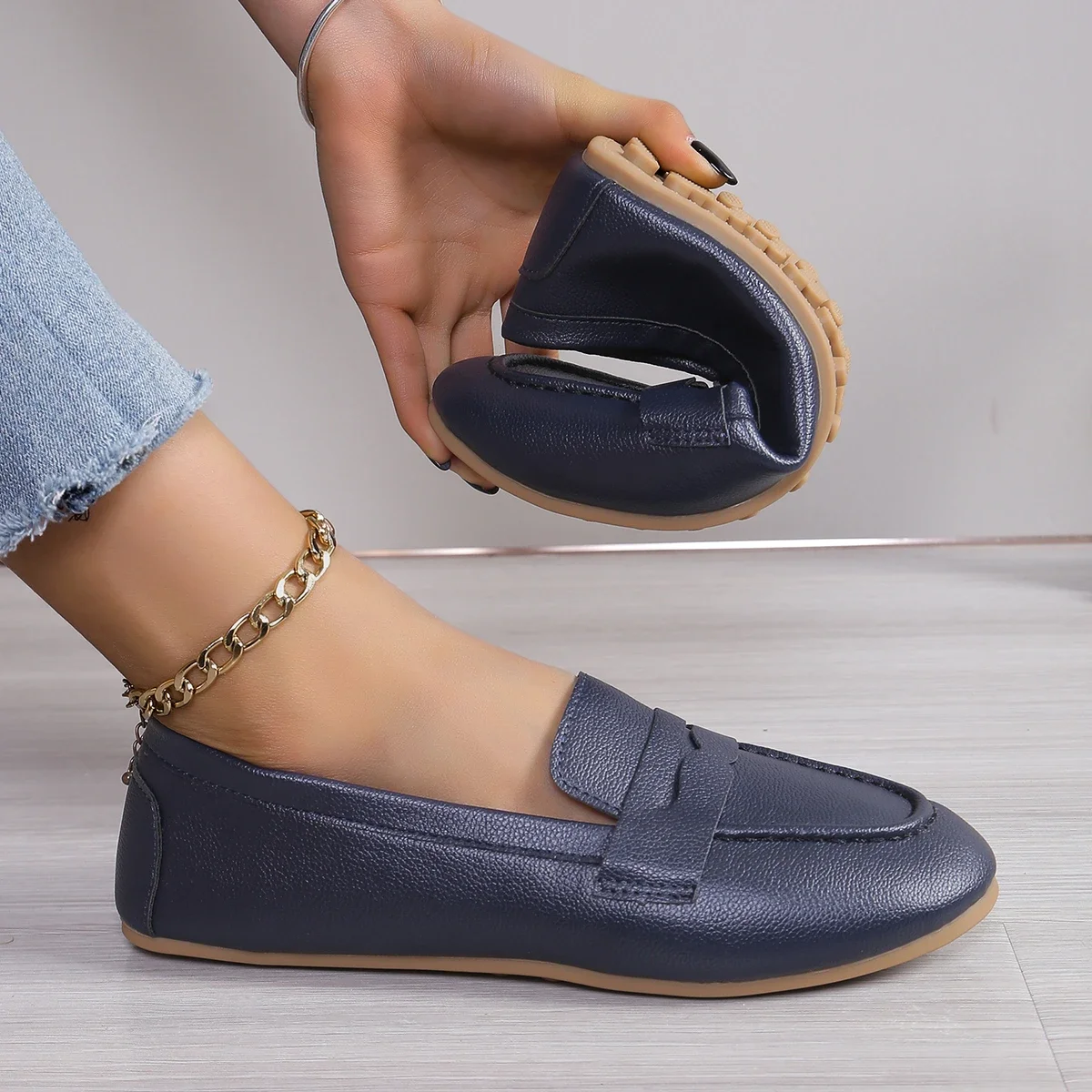 Schoenen Vrouwen Zomer Flats Vrouwen Mode Ademend Wandelen Designer Schoenen Loafers Luxe Vrouw Lederen Zachte Zool Rijschoenen