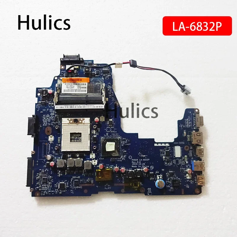 Hulics Used For TOSHIBA Satellite P755 P750 Laptop Motherboard K000128590 PHQAA LA-6832P HM65 Main Board