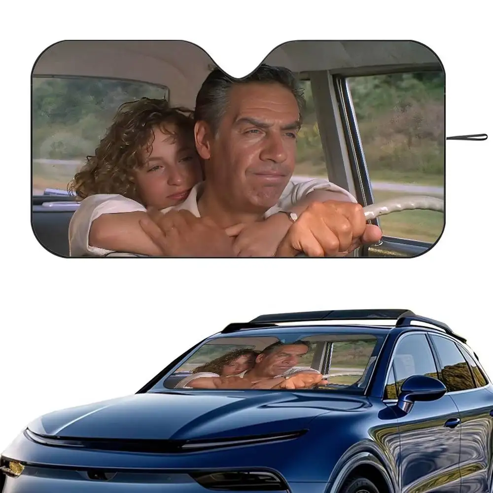 D-Dirty Dancing Movie Car SunShade Windshield Foldable Three-layer Insulation Sunshade By Suction Cup Blocks UV Rays Sun
