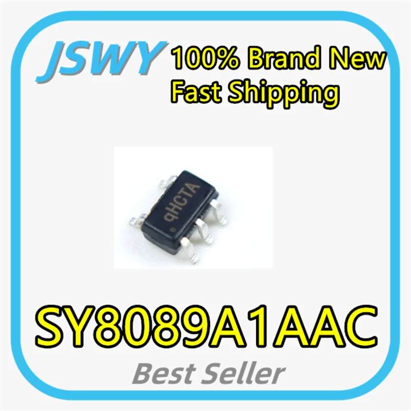 (10/100 pieces) SY8089A1AAC silkscreened qH*** SOT23-5 synchronous buck regulator chip brand new electronics fast shipping