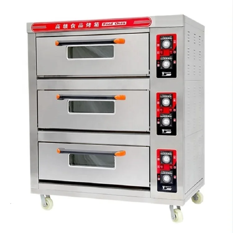 Automatic Bread Baking Machine Gas Pizza Bakery Oven Baking Bread Machines