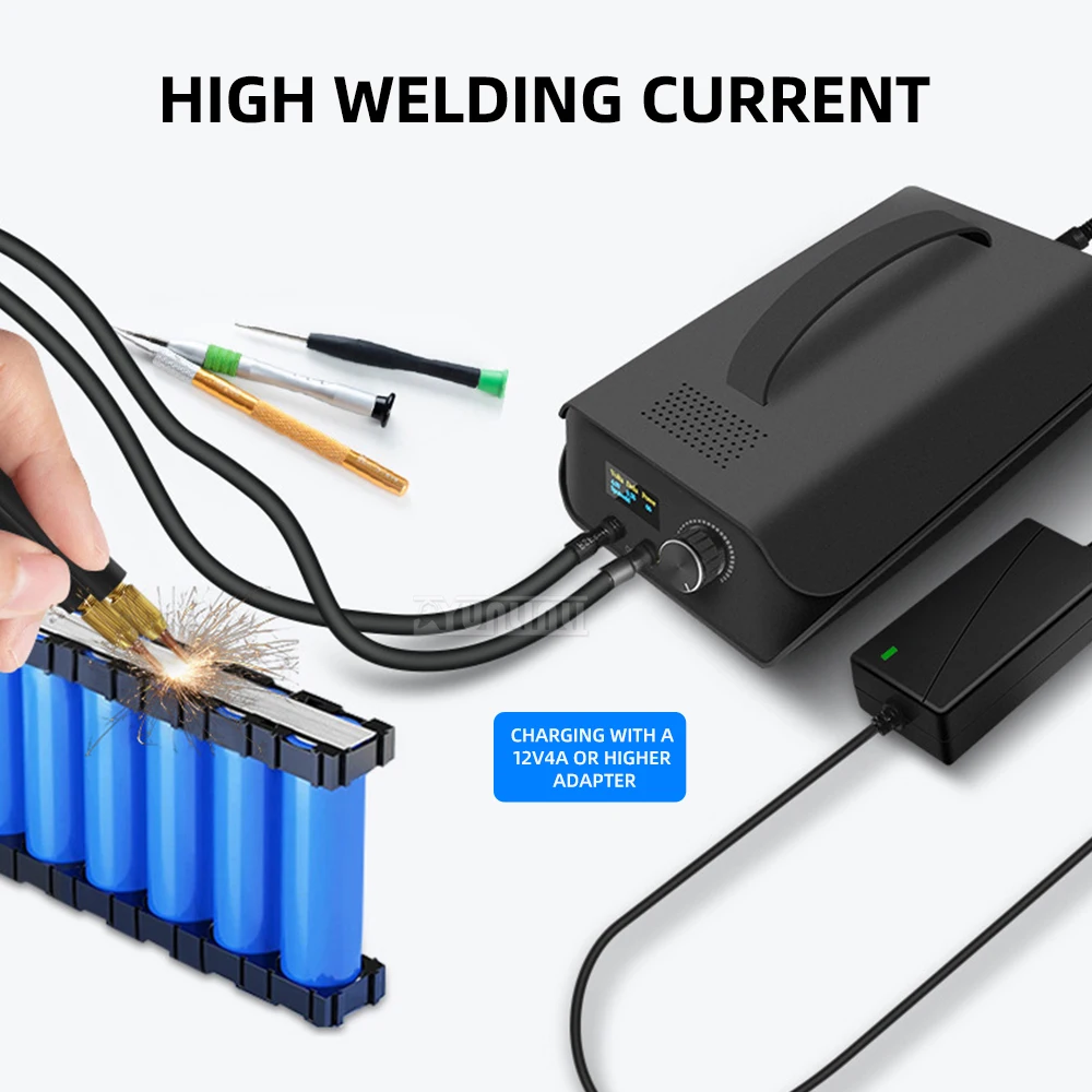Home Use Repair Tool;Portable Spot Welder with Super Capacitor, 18650 Lithium Battery DIY Welding for 0.3mm Nickel Strip
