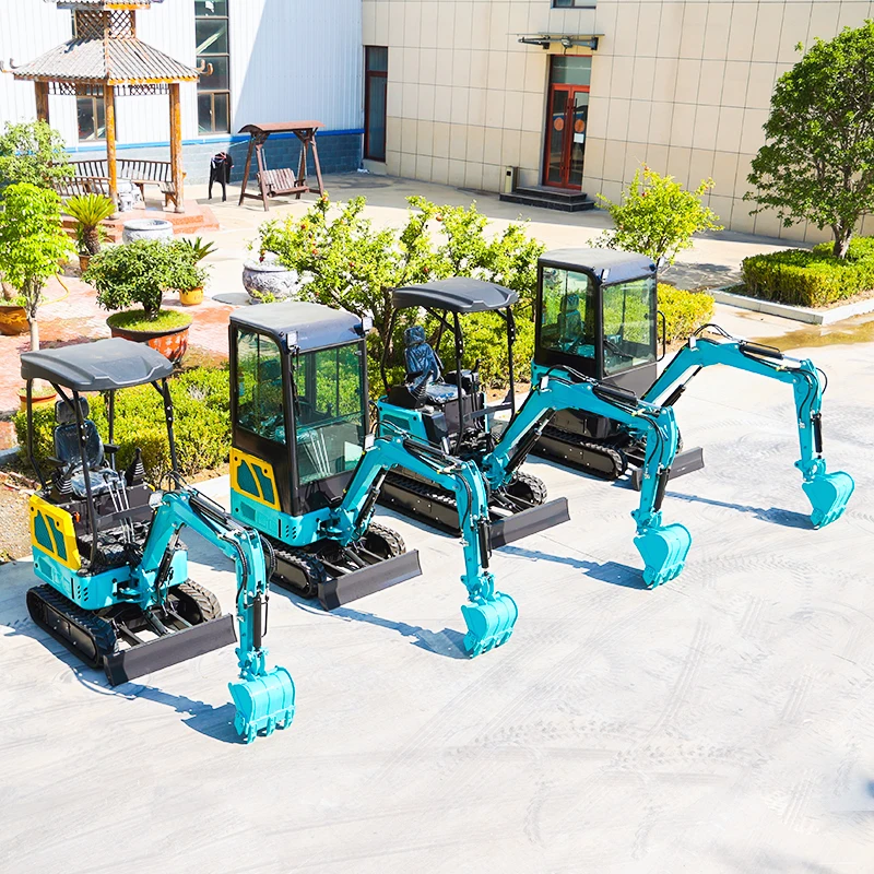 Multifunzione LT1015 Mini escavatore 1.5Ton motore Diesel Micro cingolato di alta qualità 1500kg piccolo produttore di escavatori spedizione gratuita