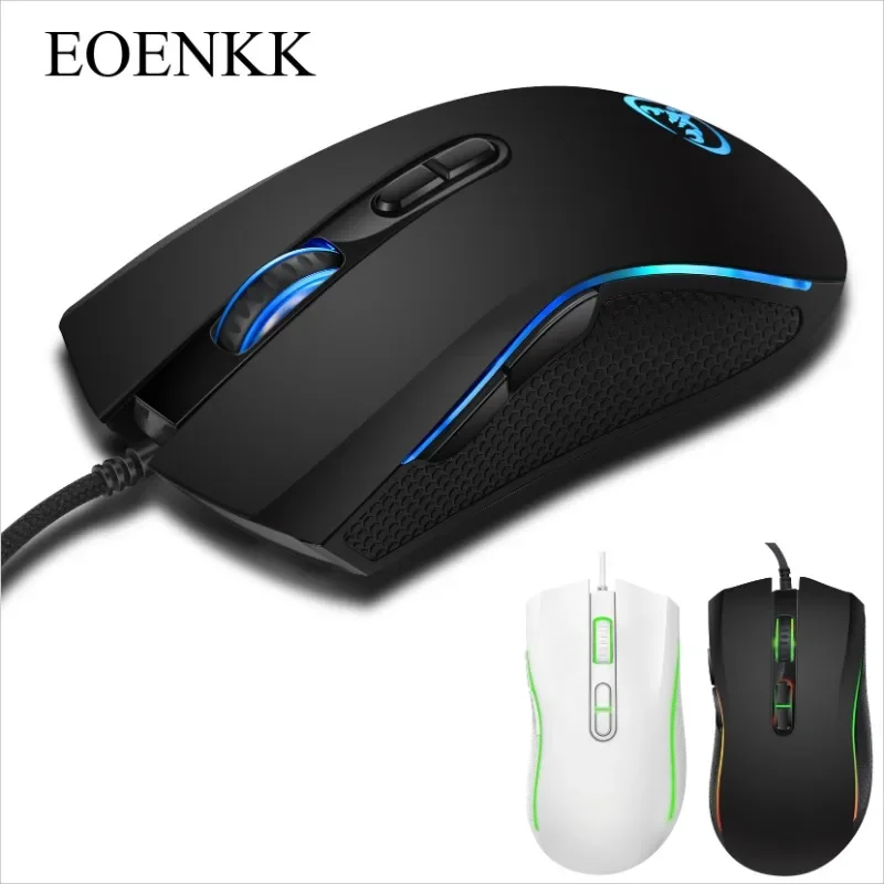 

EOENKK A869 colorful Light Gaming mouse e-sports cable mouse dpi four gears adjustable 3200dpi