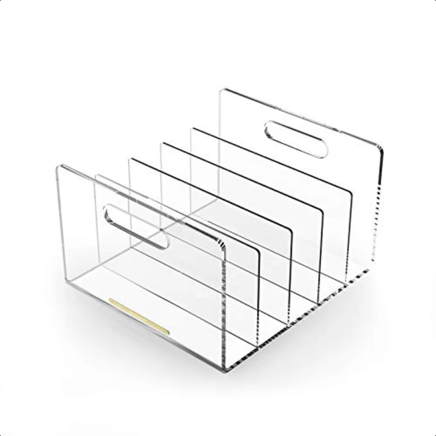 

Acrylic File Sorter Desktop File Collator Office File Organizer Clear 11.4 x 6.7 x 10