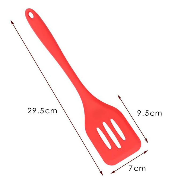 Silicone Turners Gadgets Spatula Egg Fish Frying Pan Scoop Fried Shovel Slotted Turners Kitchen Tools Cooking Utensils