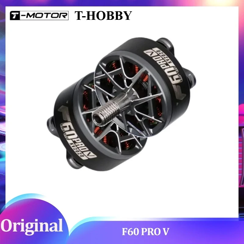 T-Hobby F60 PRO V Motor - 2207 Stator 6S HV Ready CNC Titanium Bell Ultralight for iFlight Nazgul/GEPRC Rocket