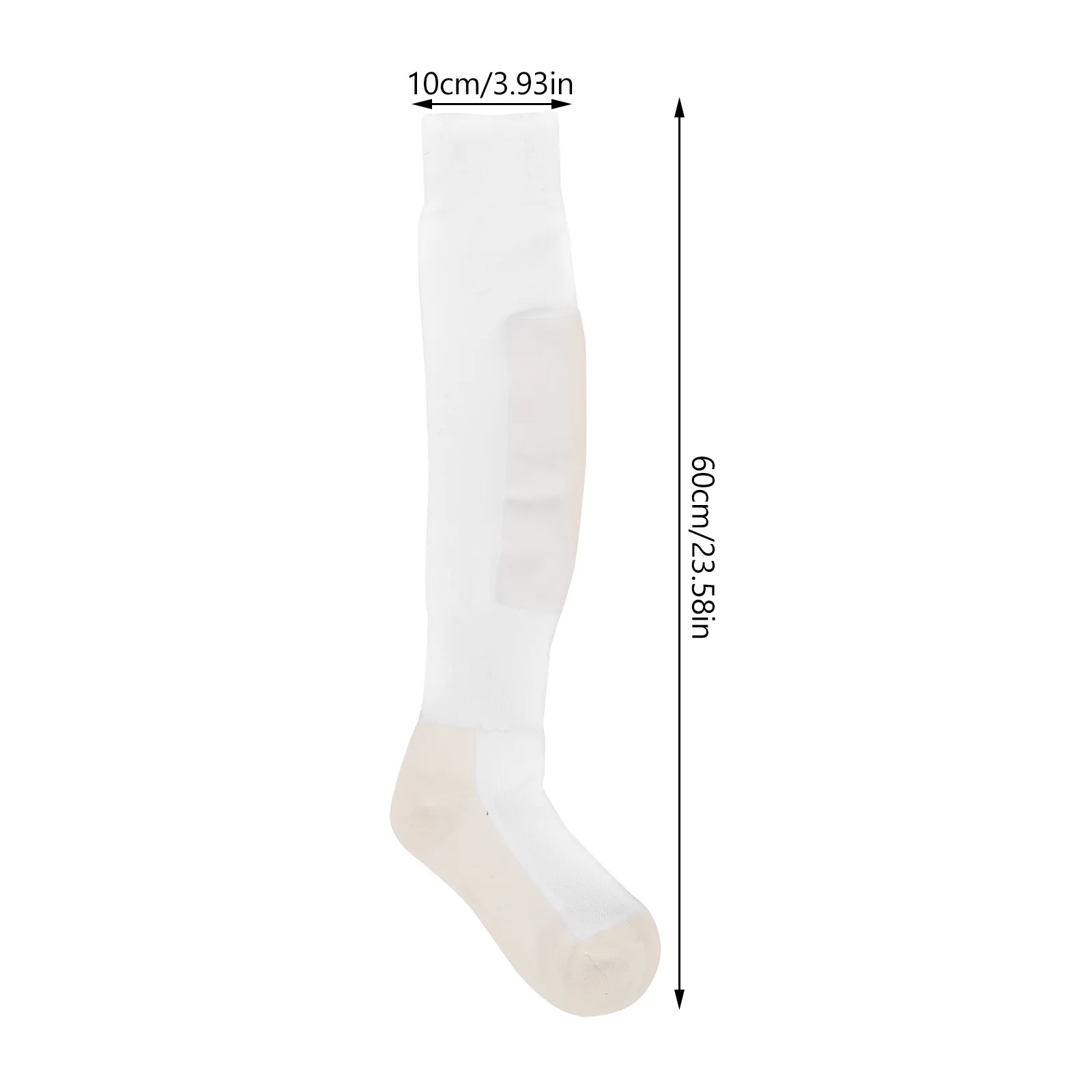 1 زوج سميكة سياج الركبة عالية جوارب رياضية للرجال النساء الأبيض المضادة للانزلاق تشغيل كرة القدم الدراجات جوارب أنبوبية