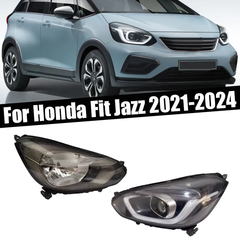 

Галогенный или светодиодный головной фонарь для Honda Fit Jazz 2021 2022 2023 2024, передний бампер, головной фонарь, сигнальная лампа дальнего света
