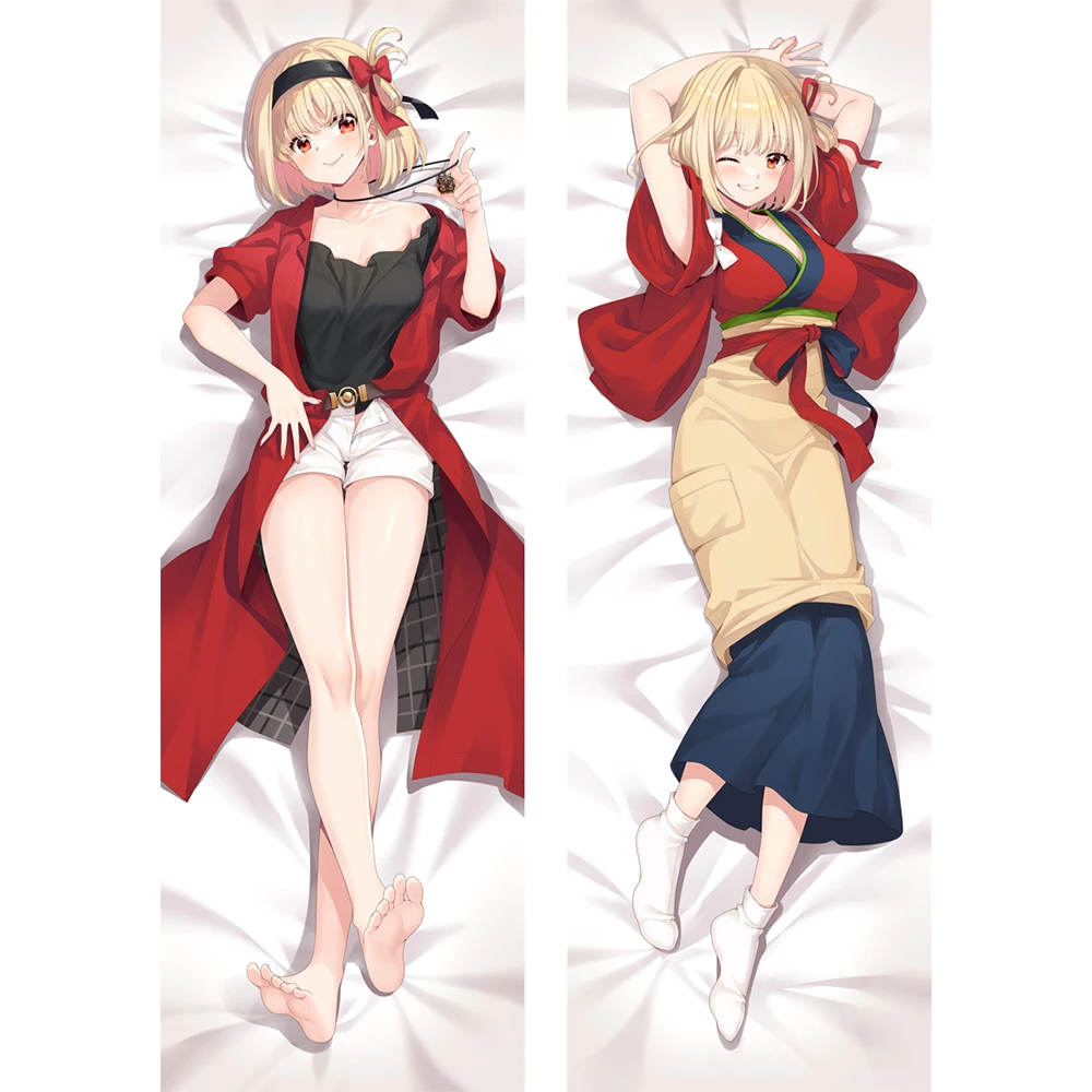 

Lycoris отдача дакимакура Подушка Чехол Chisato nishikipad 50x150 Пользовательские обнимающие покрывала Otaku постельное белье симпатичный чехол