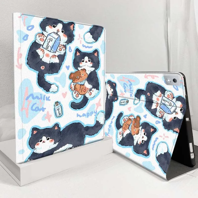 

Чехол с рисунком черного кота и звездным небом для Lenovo Pad Legion Xiaoxin Tab Y700 K10 M10 P11 3rd Pro GT Plus Gen 5G Tablet