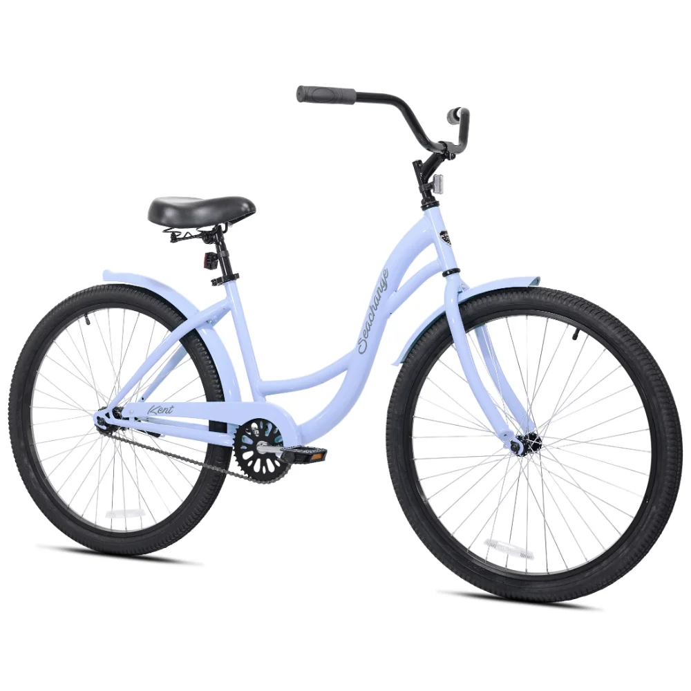 Kent Bicycles 26-inch Ladies Seachange Beach Cruiser Bike, Periwinkle Blue,Durable Steel Step-thru Frame Bicycles