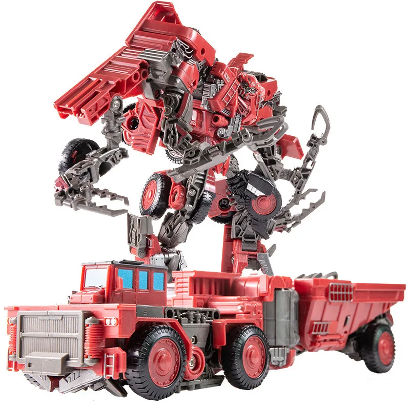 AOYI Cool 8 en 1 juguetes de transformación Devastator de gran tamaño niño Anime gancho figuras de acción Robot coche ingeniería vehículo modelo niños