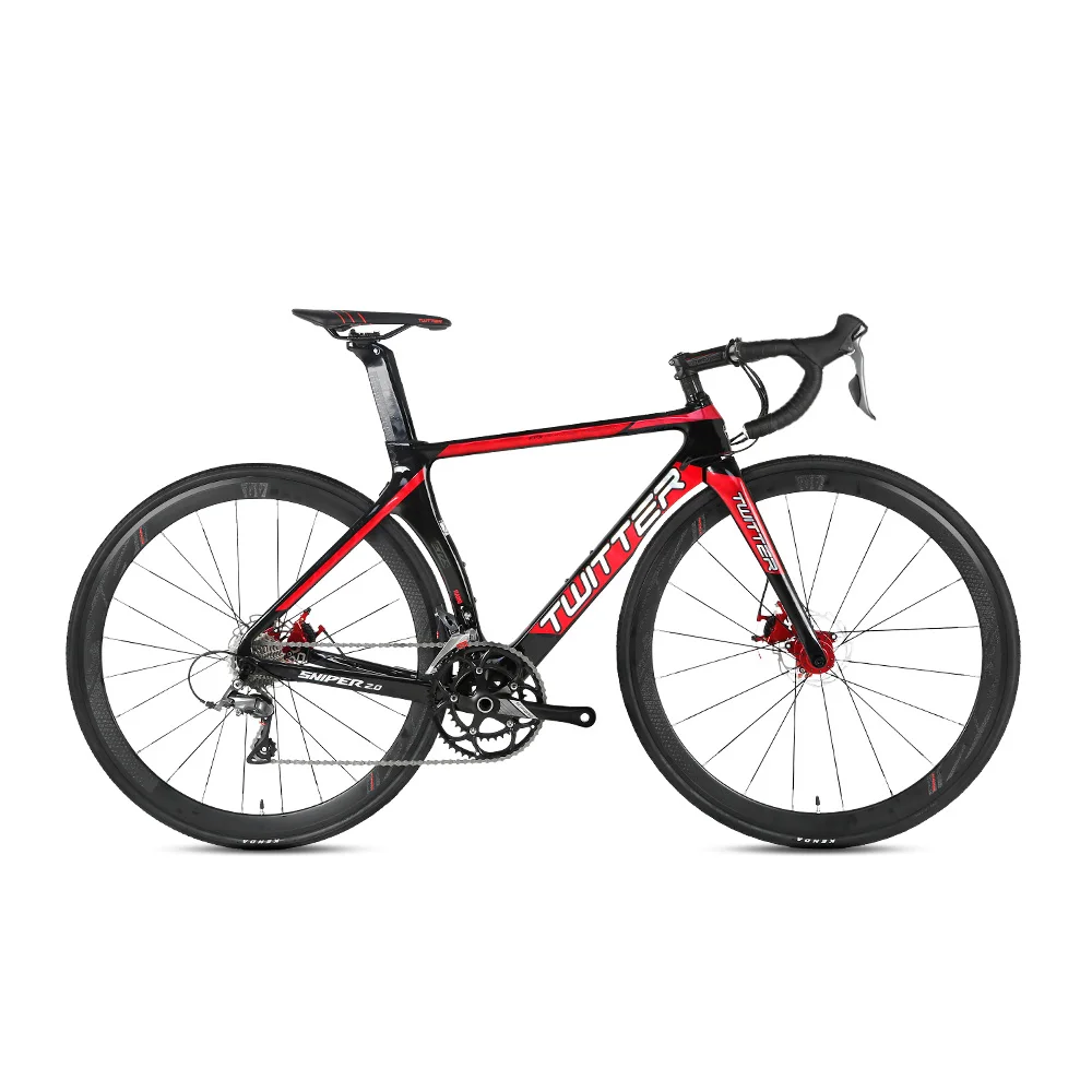 Bicicleta de Estrada de Carbono TWITTER Sniper 2.0 47000 20 Velocidades 700C para Gravel