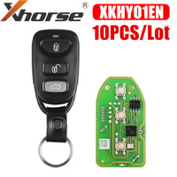 Xhorse XKHY01EN Wire Universal Remote Key for Hyundai Type 3+1 Buttons 10pcs/Lot