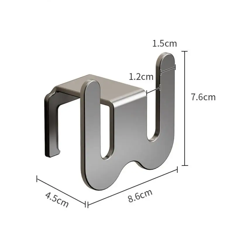 Wall Mounted Shoe Storage Rack Hole-free Storage Hook Door Slippers Rack Bathroom Slippers Rack Slippers Storage