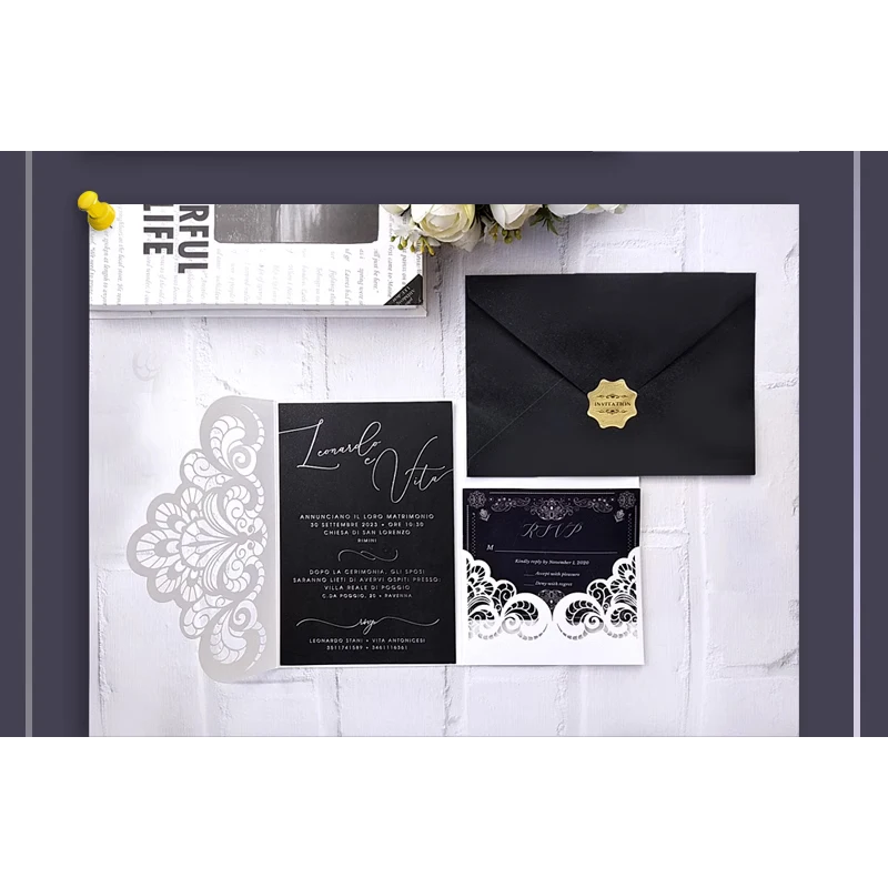 Customized European Wedding Invitation Letter Korean Wedding Invitation Letter Wedding Supplies Business Invitation Letter