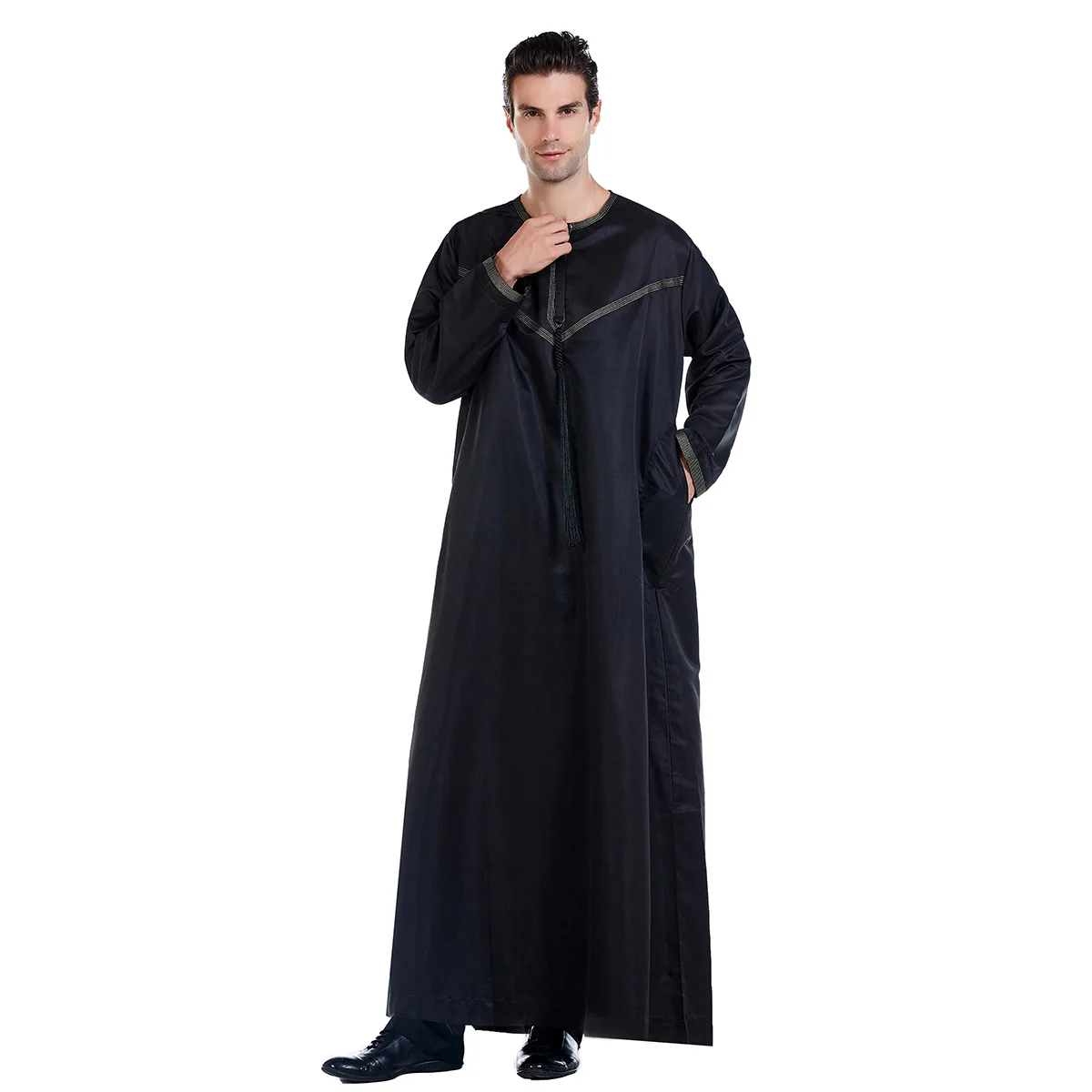 Mans Abaya Muslim Sets Pakistan Islam Clothing Abayas Robe Saudi Arabia Kleding Mannen Kaftan Oman Qamis Homme Musulman De Mode