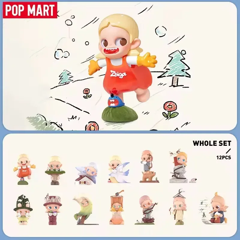 POP MART Zsiga Borderline Drifter Series Blind Box Mystery Box Toys Kawaii Ornaments Figurines Home Decor Desktop Model Dolls