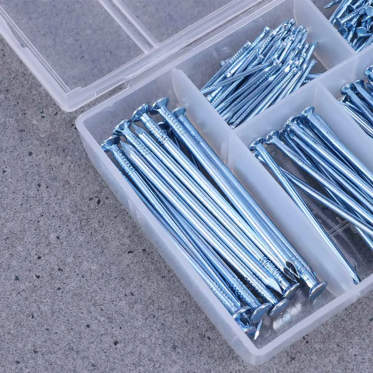 240Pcs Premium Round Head Nails Set 6 Different Sizes Heavy Duty Steel Rust Proof for DIY Projects Carpentry and Framing