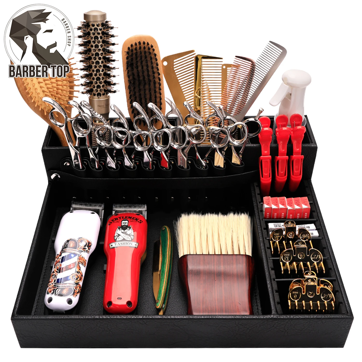 Hairdressing Tools Organizer Tray Salon Haircut Trimmer Keeper Holder Electric Barber Clipper Display Rack Barbershop Supplies