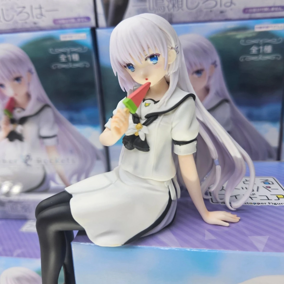 Original fúria verão bolsos cosplay naruse shiroha figura de ação traje jk uniforme escolar macarrão rolha kawaii presente natal