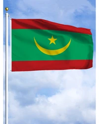 2×3FT Mauritania Emblem Flag Polyester Printed Banner Tapestry For Decor
