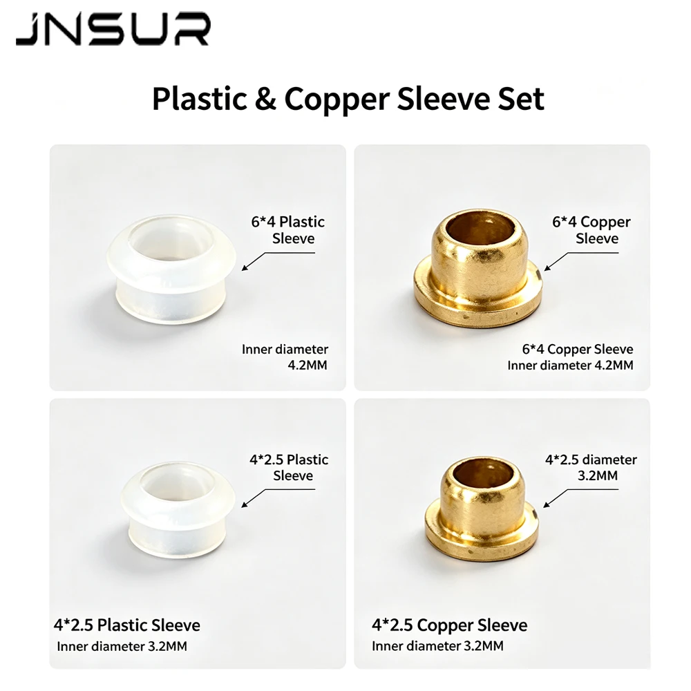 50pcs Dental Chair Tube Connector Hose Copper&Plastic Sleeve #5 Large 6*4/#3 Small 4*2.5 Pipe Bushing Replacement Accessories