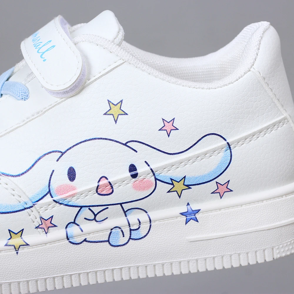 Kawaii Tennis Sneakers Anime Sanrios Cinnamoroll Kuromi Girls Spring Cute Cartoon Breathable Board Shoes Students Gift for Kids