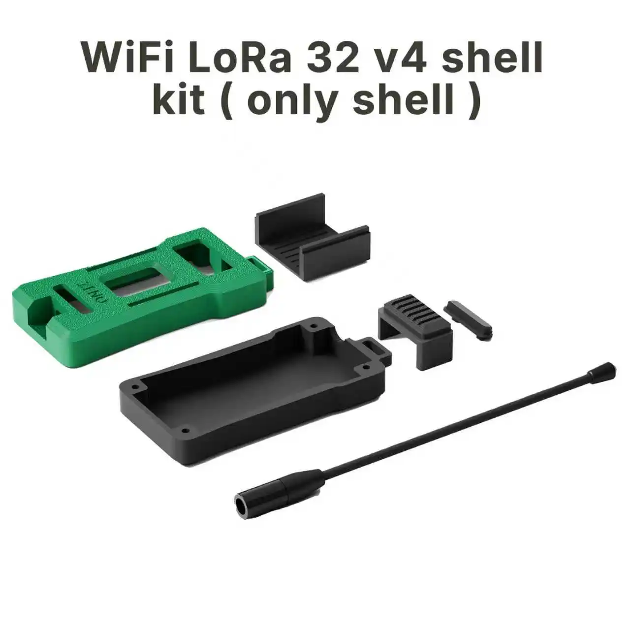 Meshtastic Heltec WIFI Lora 32 V4 Meshcore ESP32-S3 SX1262 Dev-Board Zeno Kit Case Groene Antenne GPS Module Installerbaar