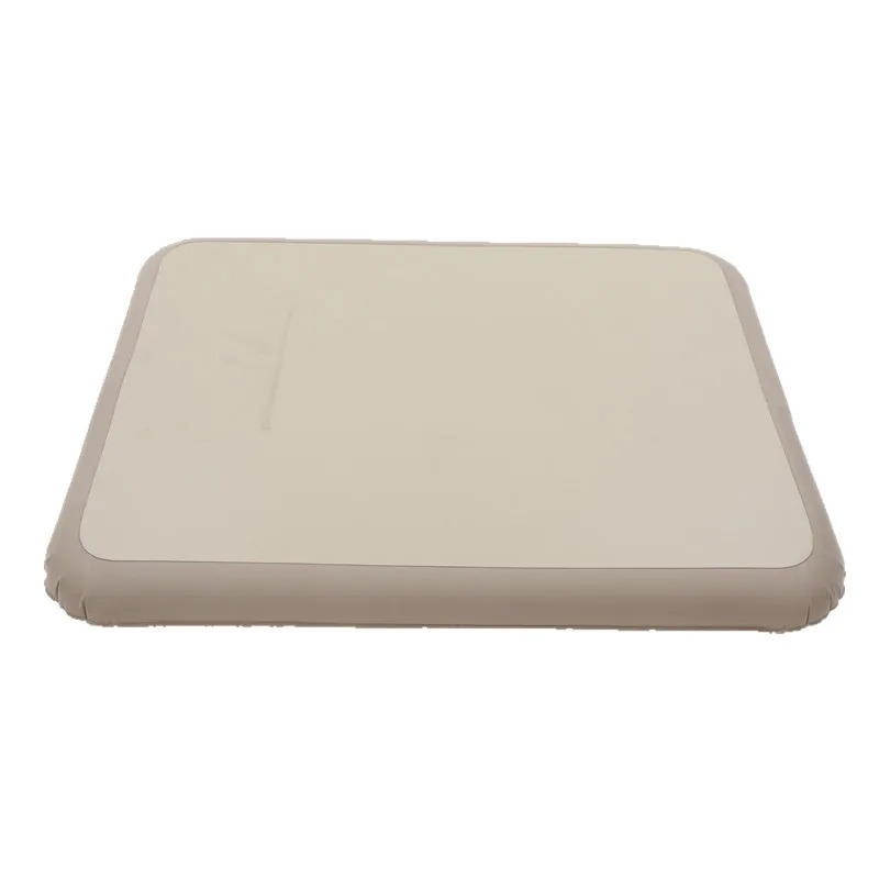 XSH Durable Flocked Inflatable Folding Mattress with Built-in Pump, Comfortable Air Bed for Home, Camping & Travel Use